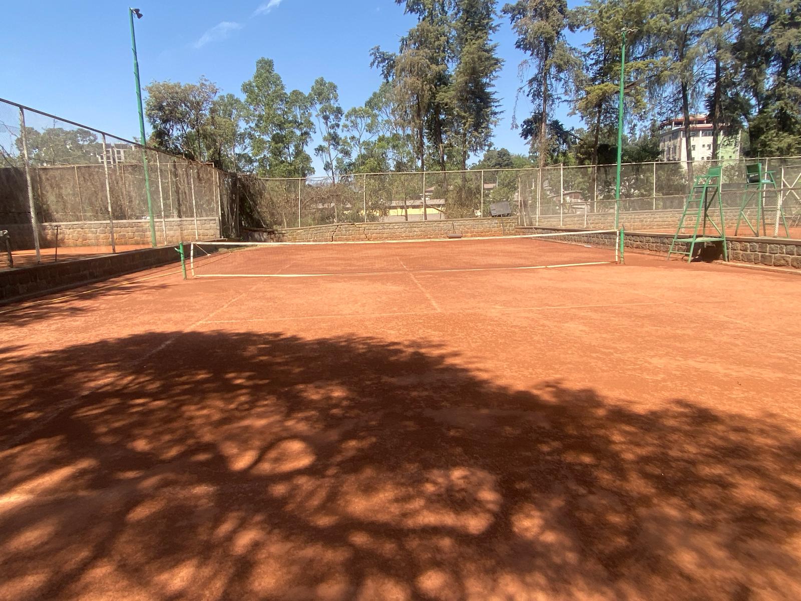 Outdoor padel court in Dire Dawa overlooking stunning nature